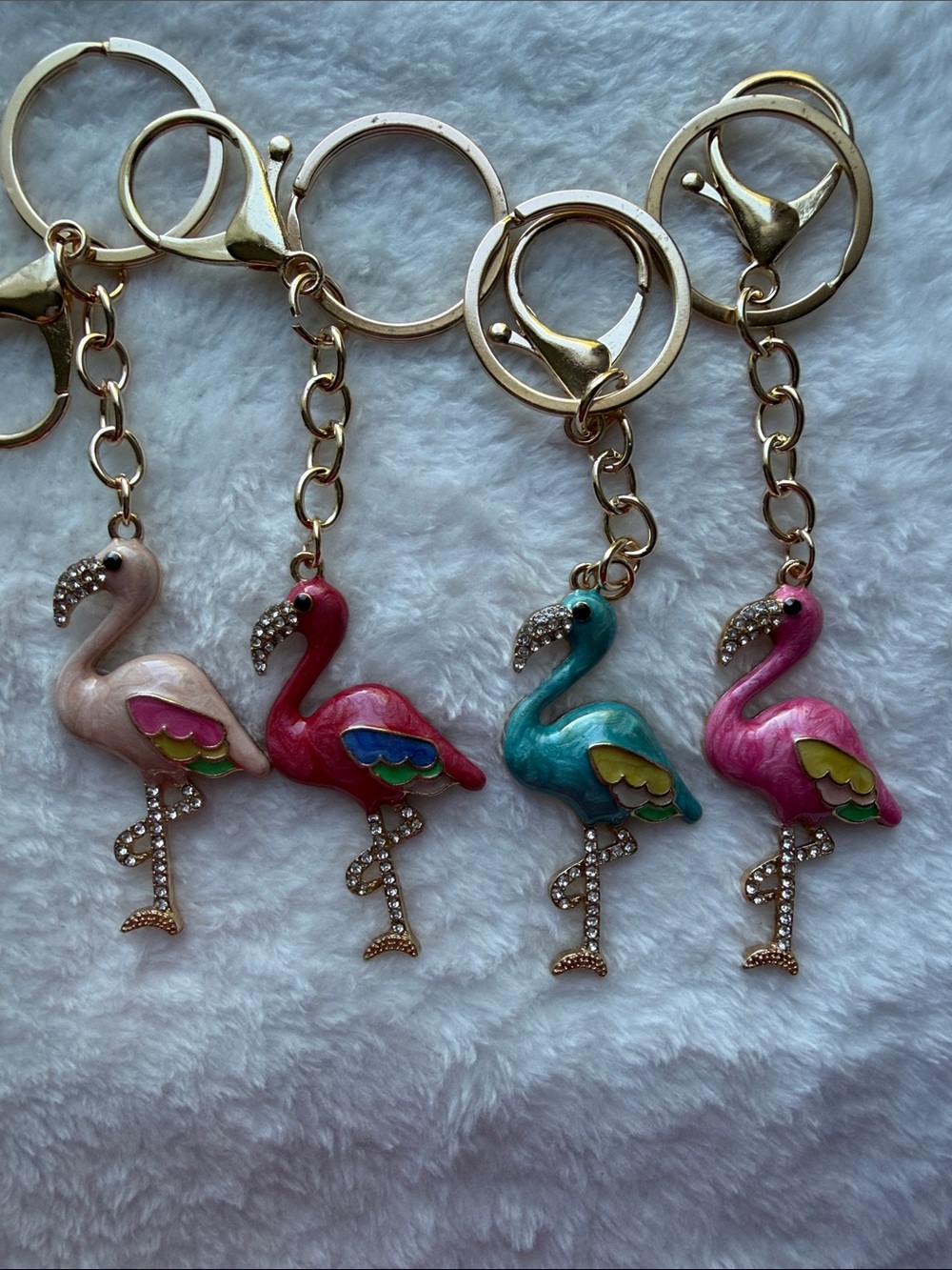 Pick (1) Flamingo Keychain